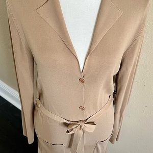 Brand new with tags beautiful taupe Max Studio dressy long cardigan sweater.